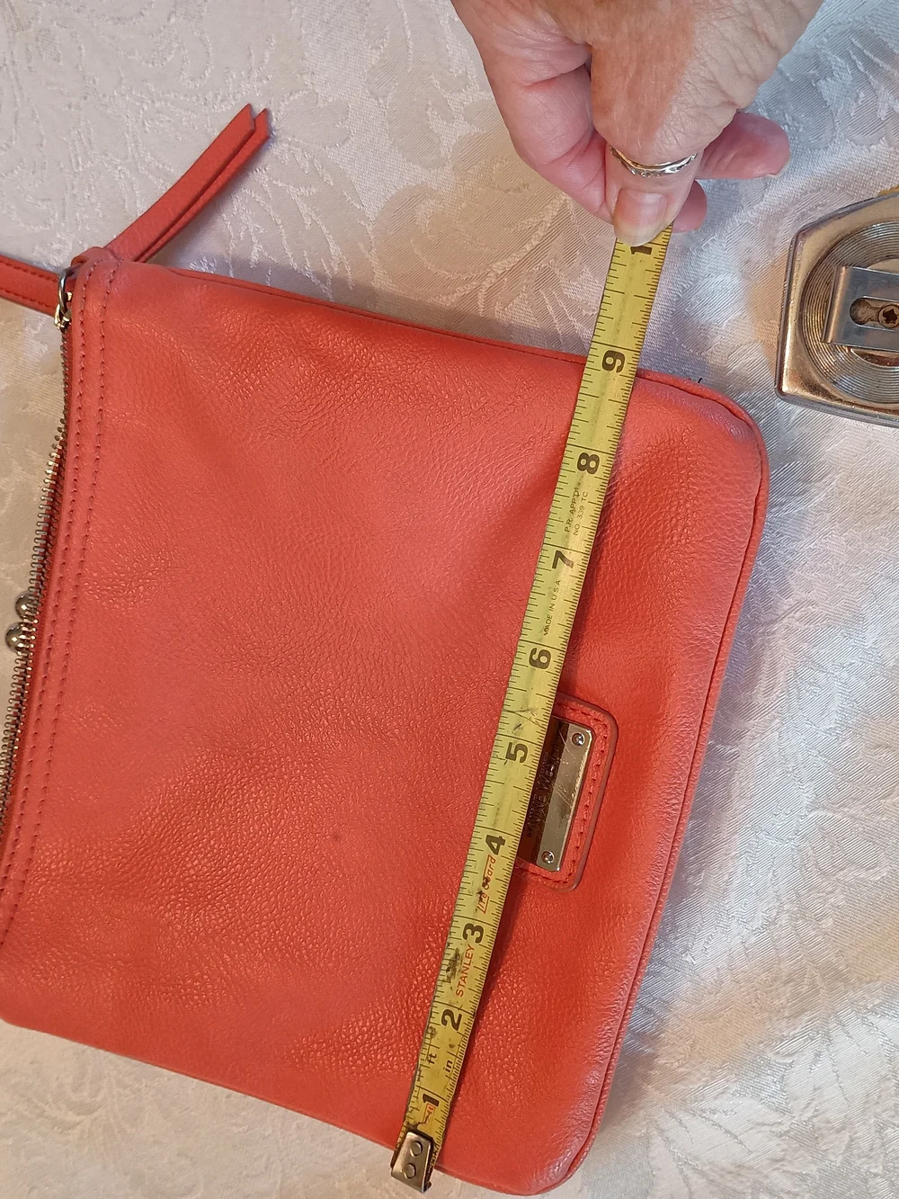 Nine West Coral Leather Crossbody Bag